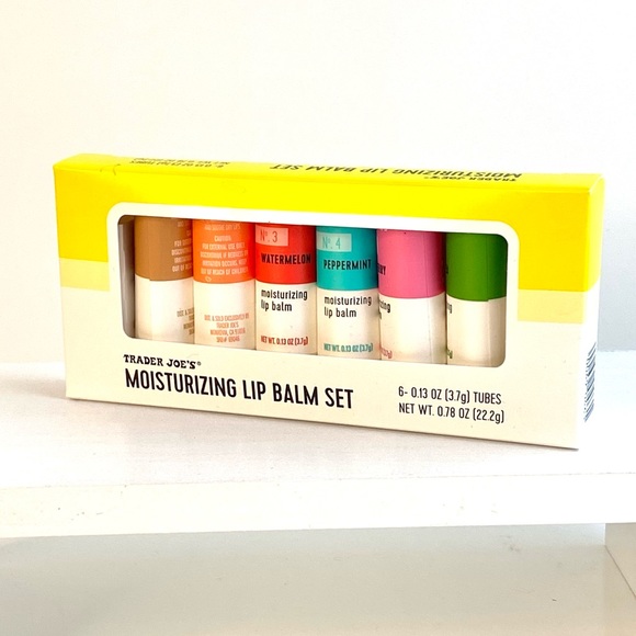 trader joes Makeup Trader Joes Moisturizing Lip Balm Gift Set Of 6 Flavors Limited Holiday